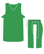 Комплект баскетбольный (майка+шорты) Ronix 607-8001